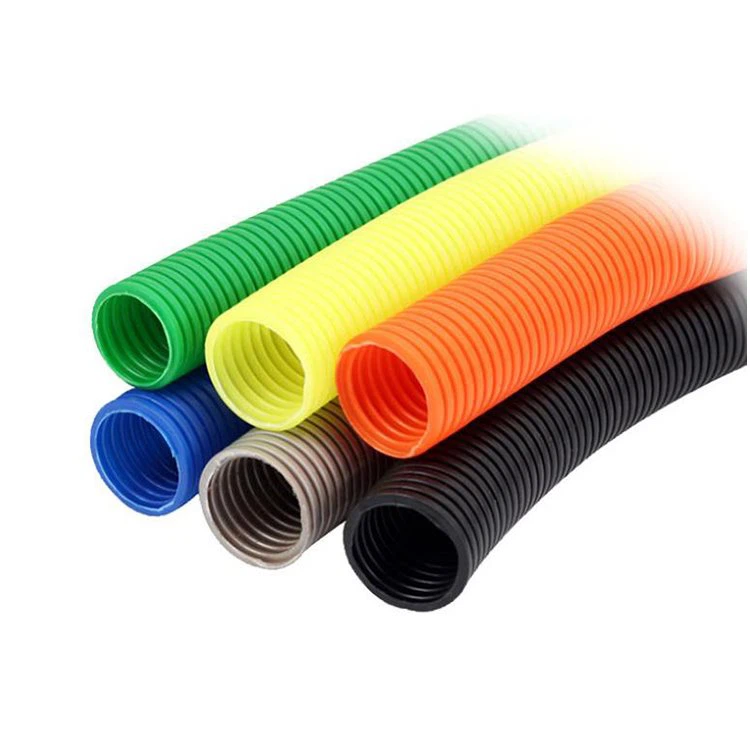 Μαύρος εύκαμπτος σωλήνας καλωδίου PVC